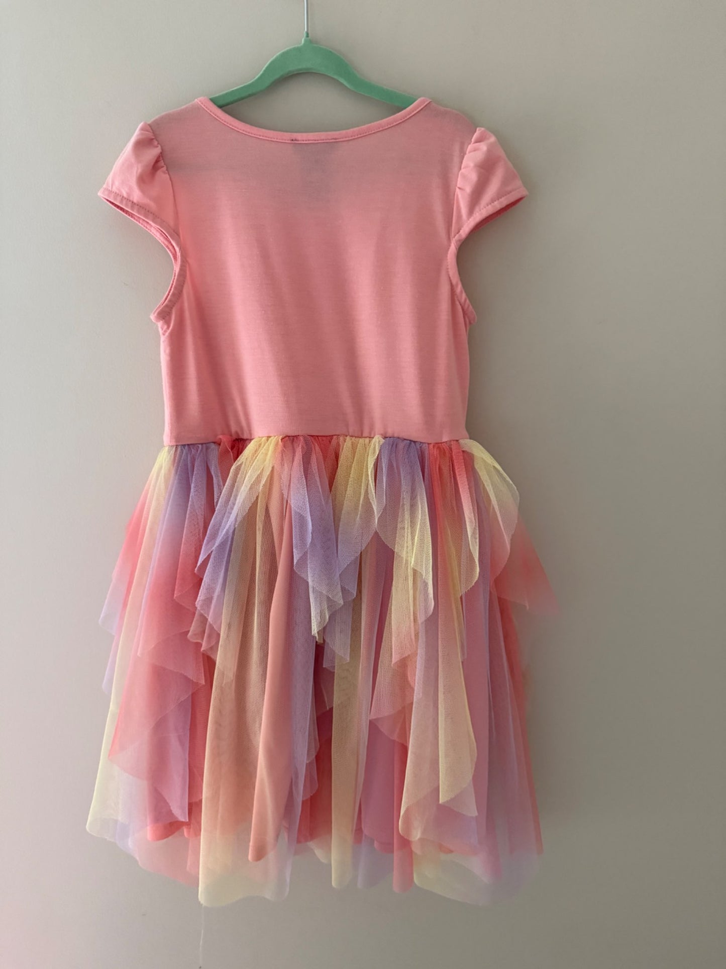 Zunie Butterfly Rainbow Tulle Dress - Girls Size 8, Kids 8