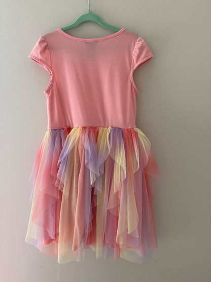 Zunie Butterfly Rainbow Tulle Dress - Girls Size 8, Kids 8