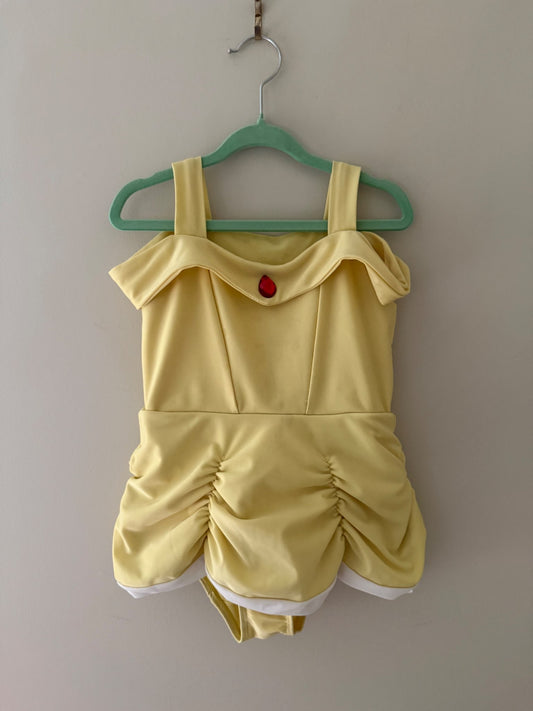 Great Pretenders Belle Inspired One-Piece Swimsuit - Girls Size 6, Kids 6/6X