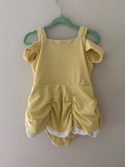 Great Pretenders Belle Inspired One-Piece Swimsuit - Girls Size 6, Kids 6/6X