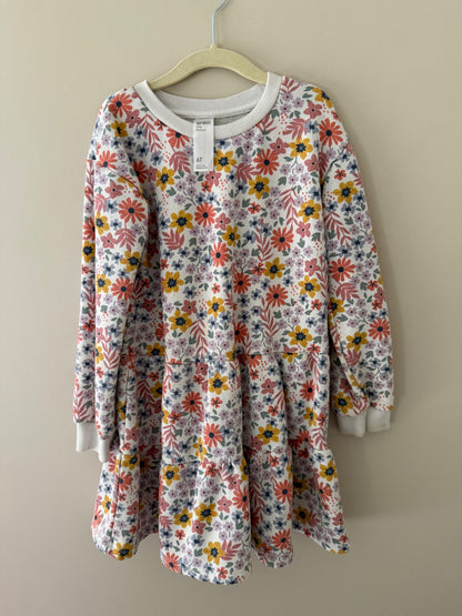 Anko Floral Sweatshirt Dress — Size 6T , Kids 6/6X