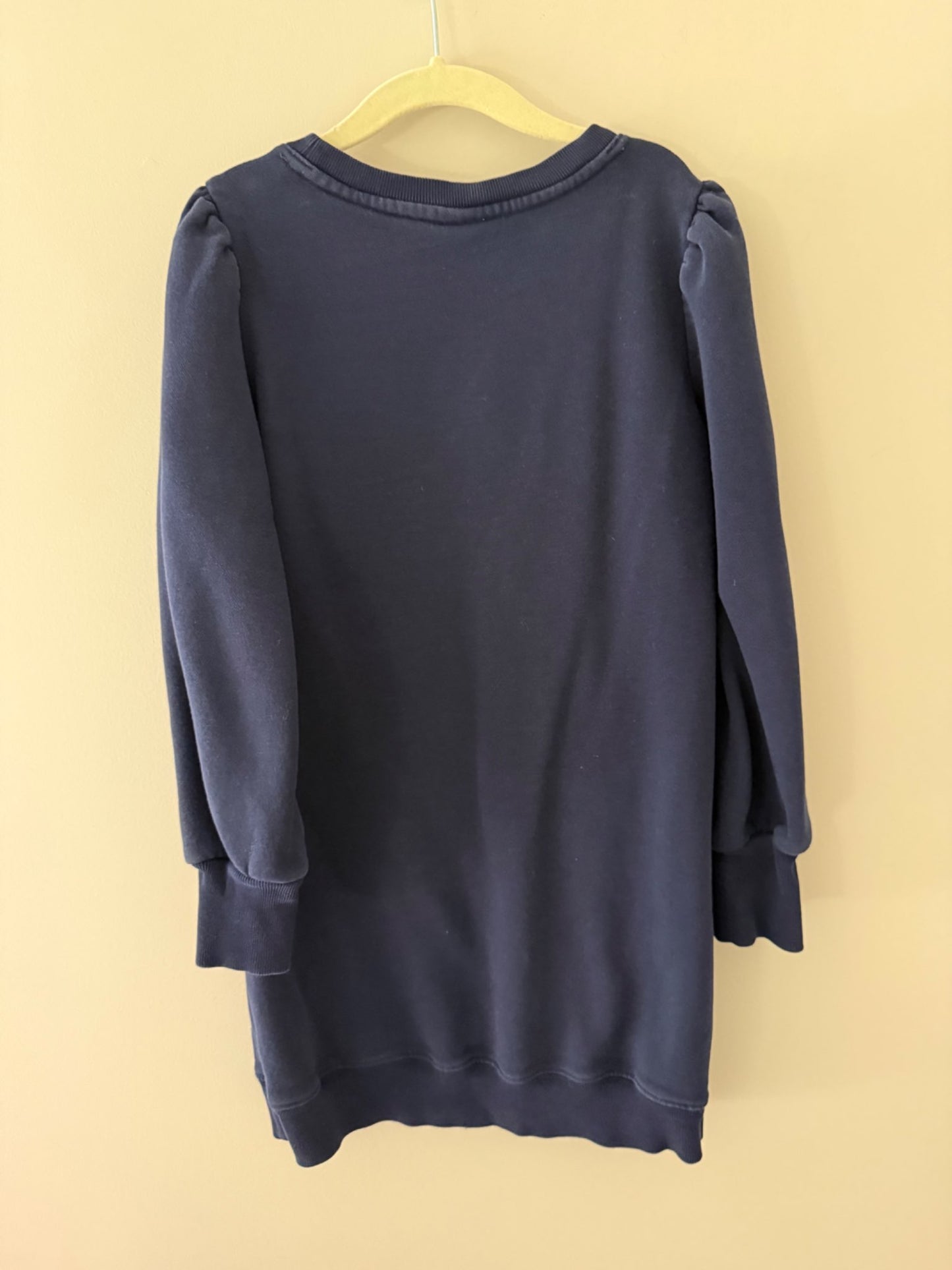 Gap Kids Navy Rainbow Sweatshirt Dress , Kids 6/6X