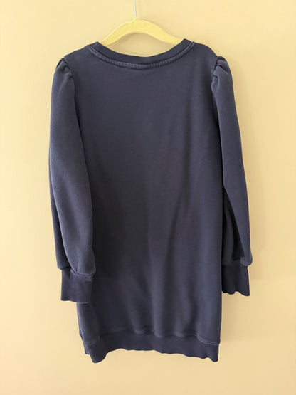 Gap Kids Navy Rainbow Sweatshirt Dress , Kids 6/6X