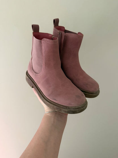 H&M Mauve Chelsea Boots - Size 12.5, Shoes 12.5 (Kids:4-8yr)