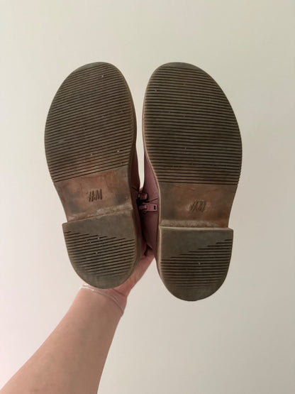 H&M Mauve Chelsea Boots - Size 12.5, Shoes 12.5 (Kids:4-8yr)