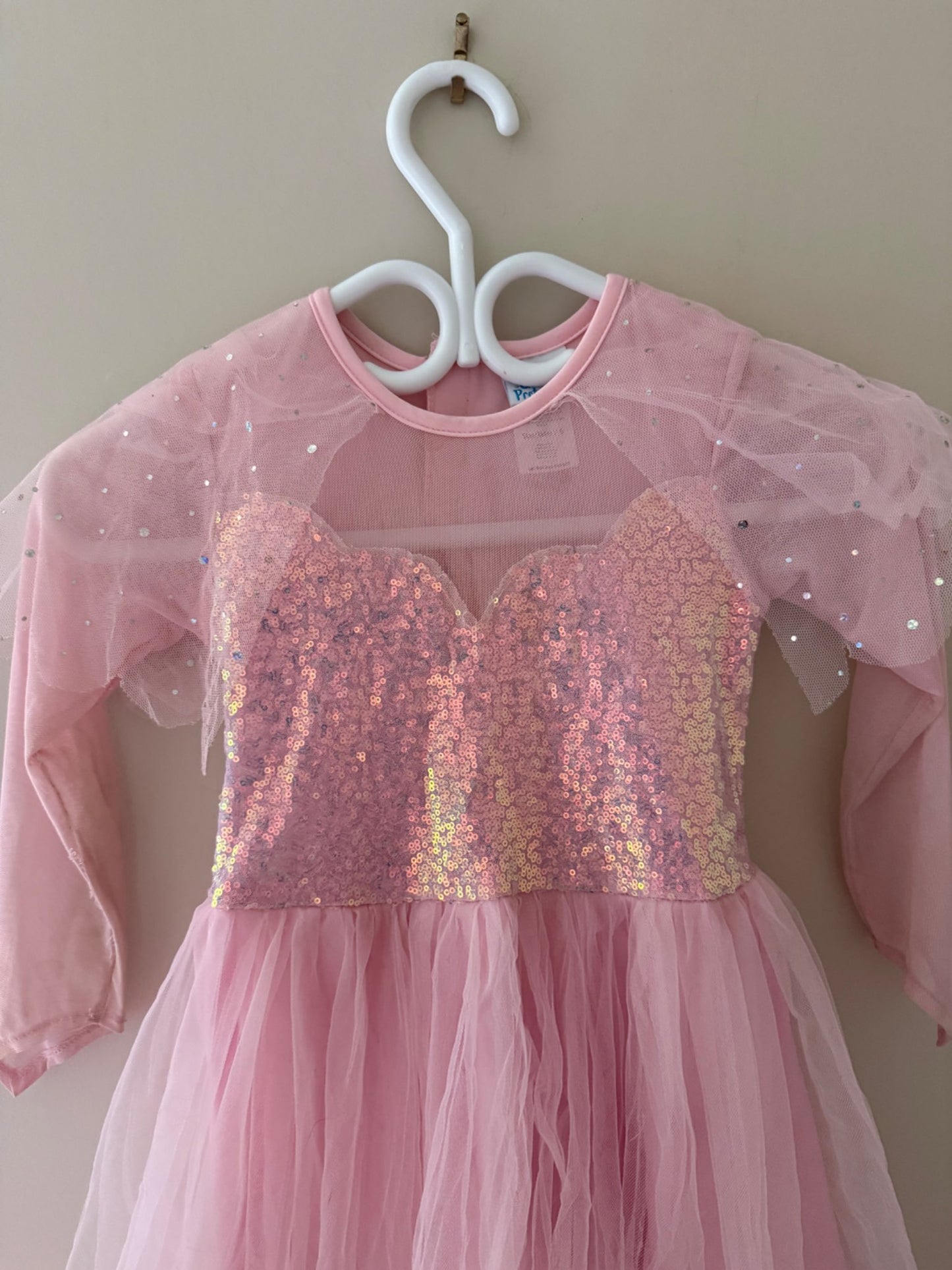 Great Pretenders Pink Sparkle Fairy Dress — Size 5-6, Kids 5/5T