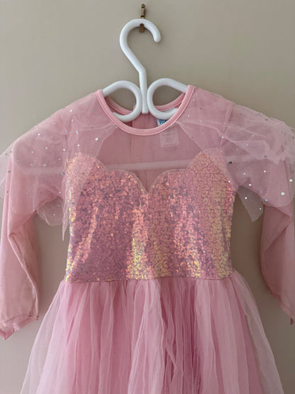 Great Pretenders Pink Sparkle Fairy Dress — Size 5-6, Kids 5/5T