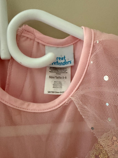 Great Pretenders Pink Sparkle Fairy Dress — Size 5-6, Kids 5/5T