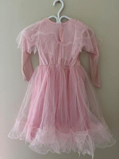 Great Pretenders Pink Sparkle Fairy Dress — Size 5-6, Kids 5/5T
