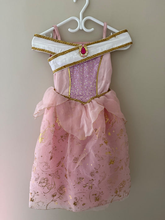 Disney Sleeping Beauty “Aurora” Costume Dress — Size 5/6, Disney Parks