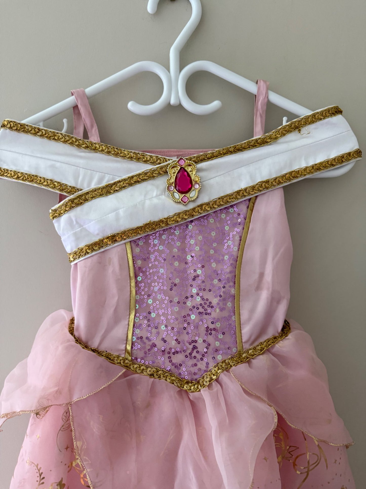 Disney Sleeping Beauty “Aurora” Costume Dress — Size 5/6, Disney Parks
