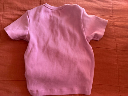Creamie Rib T-Shirt 7-14y - Girls Size 7 - Mauve Pink, Kids 7