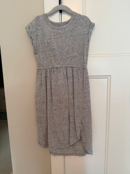 Gap Kids Grey Marled T-Shirt Dress, Size S (6-7), Kids 6/6X