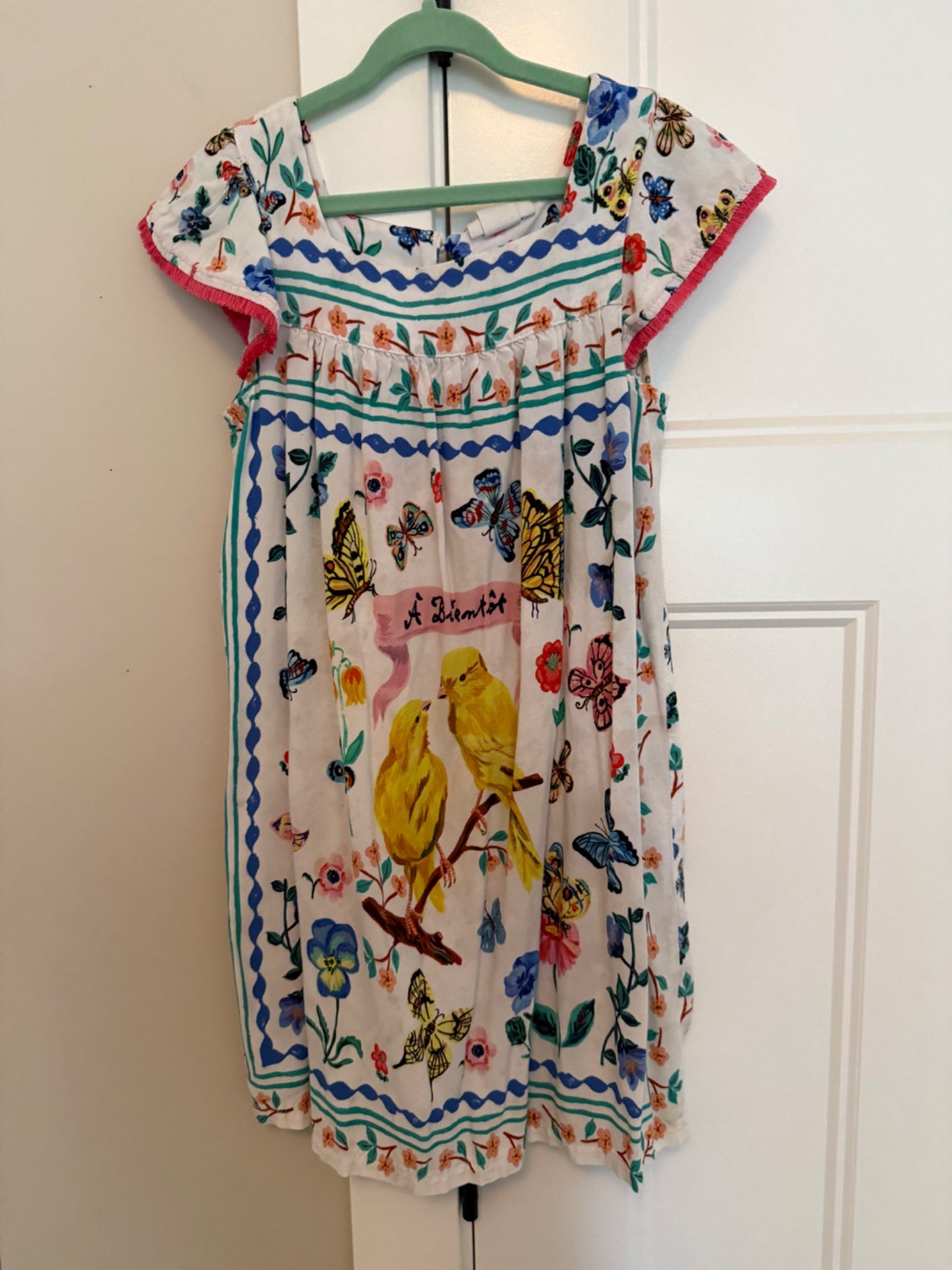 Nathalie Lété x H&M Butterfly & Birds Dress, Size 7-8, Kids 7
