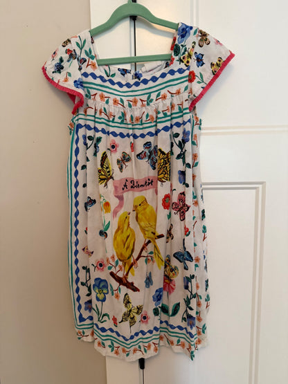Nathalie Lété x H&M Butterfly & Birds Dress, Size 7-8, Kids 7