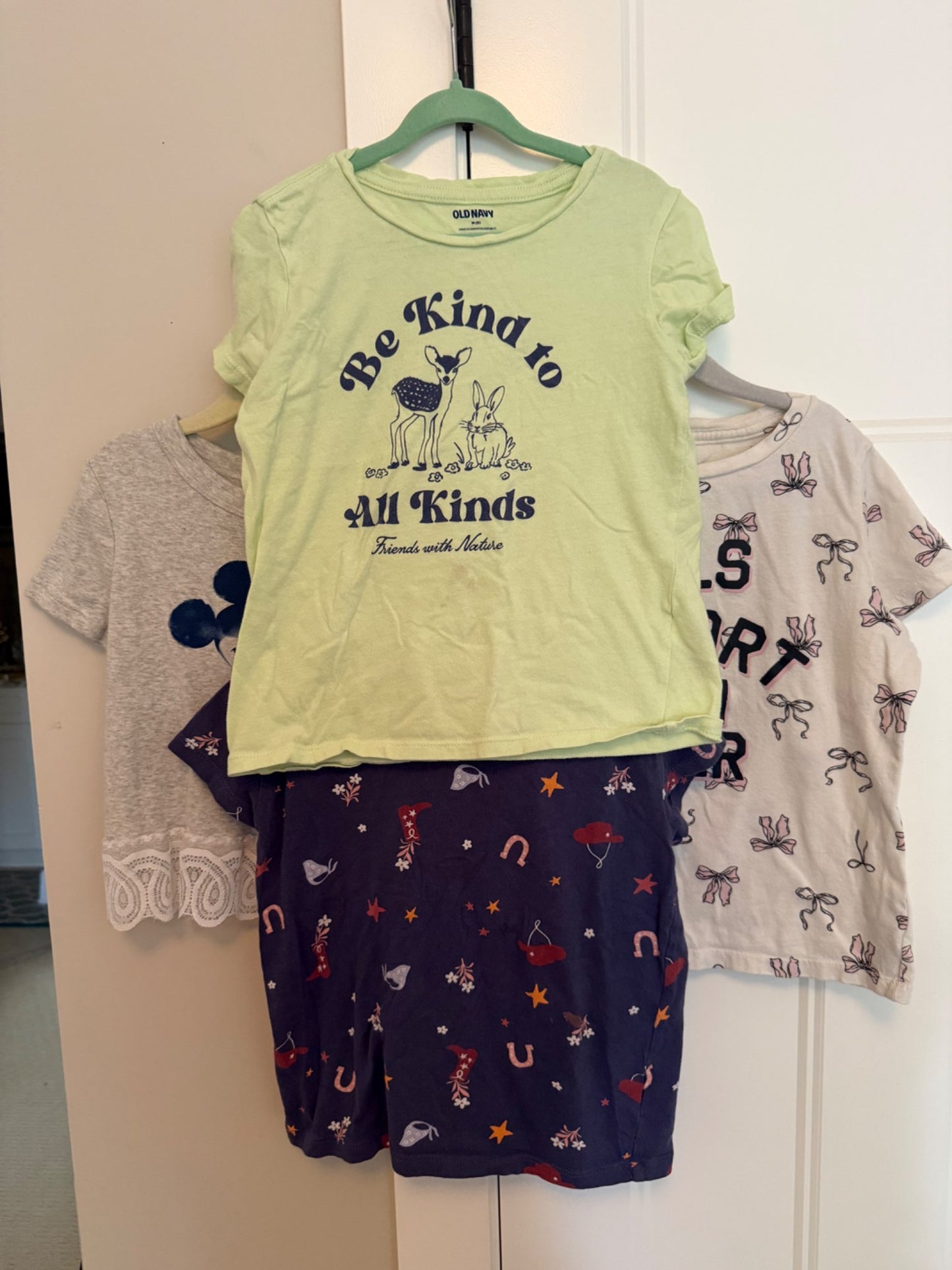 Girls T-Shirt Bundle of 4, Size 7-8 , Kids 7