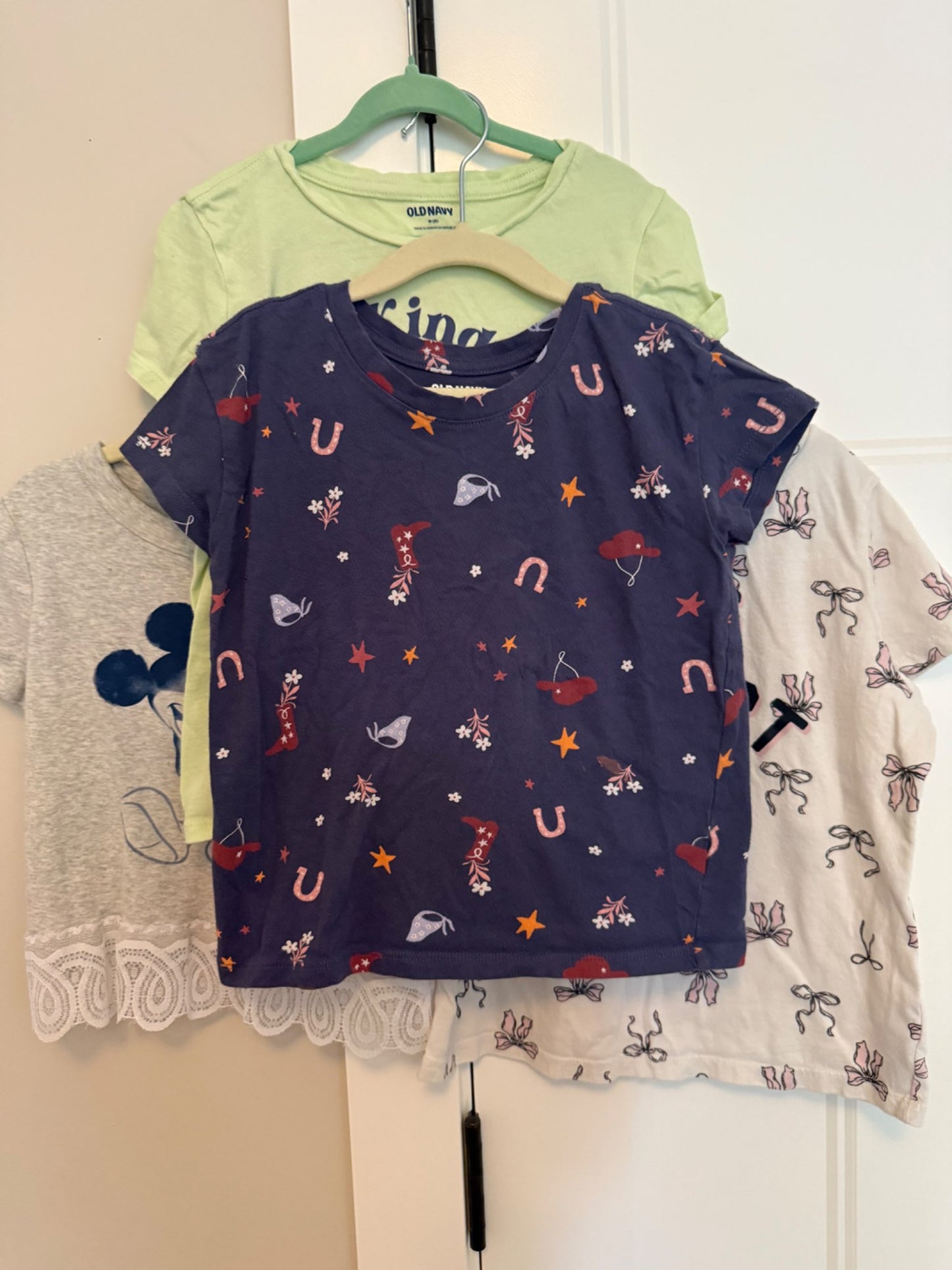 Girls T-Shirt Bundle of 4, Size 7-8 , Kids 7