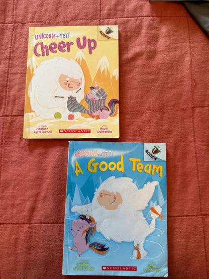 Unicorn and Yeti Scholastic Acorn Books, Set of 2
