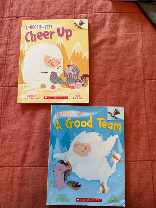 Unicorn and Yeti Scholastic Acorn Books, Set of 2