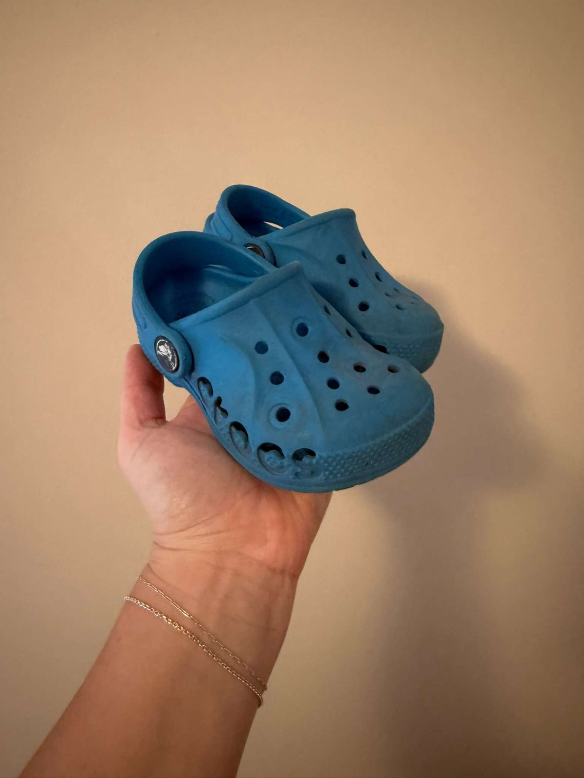 Crocs Baya clogs, kids C7 (Blue), Shoes 7 (Walkers:12-24 mth)