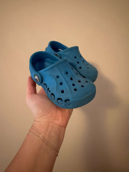 Crocs Baya clogs, kids C7 (Blue), Shoes 7 (Walkers:12-24 mth)