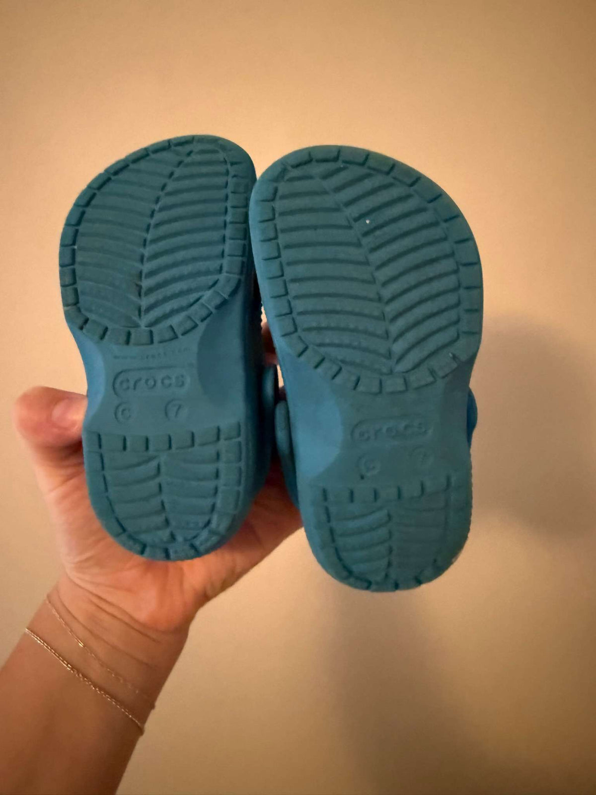 Crocs Baya clogs, kids C7 (Blue), Shoes 7 (Walkers:12-24 mth)