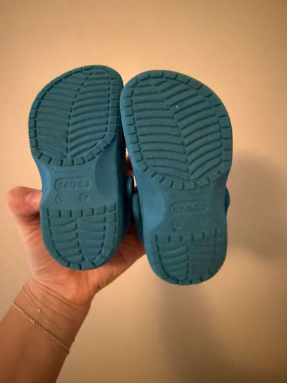 Crocs Baya clogs, kids C7 (Blue), Shoes 7 (Walkers:12-24 mth)