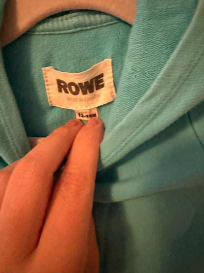 Rowe Hooded Long Sleeve Zomper/Romper, 12-18 Months, Aqua, Kids 18 Month (12-18M)