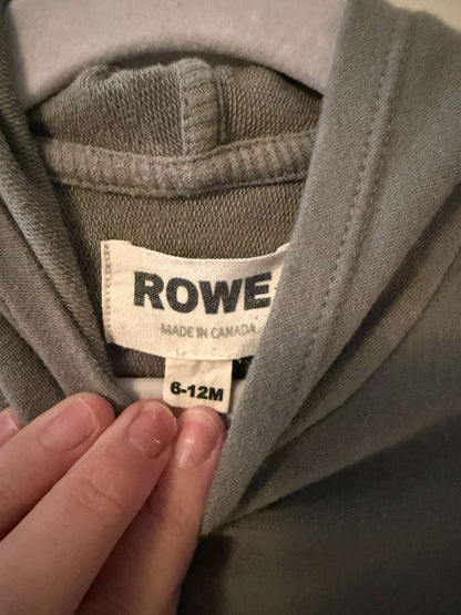 Rowe Hooded Short Sleeve Zomper/Romper, 6-12 Months, Sage Green, Kids 12 Month (9-12M)