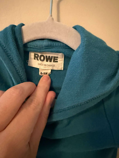 Rowe Hooded Short Sleeve Romper, 6-12 Months, Teal, Kids 12 Month (9-12M)