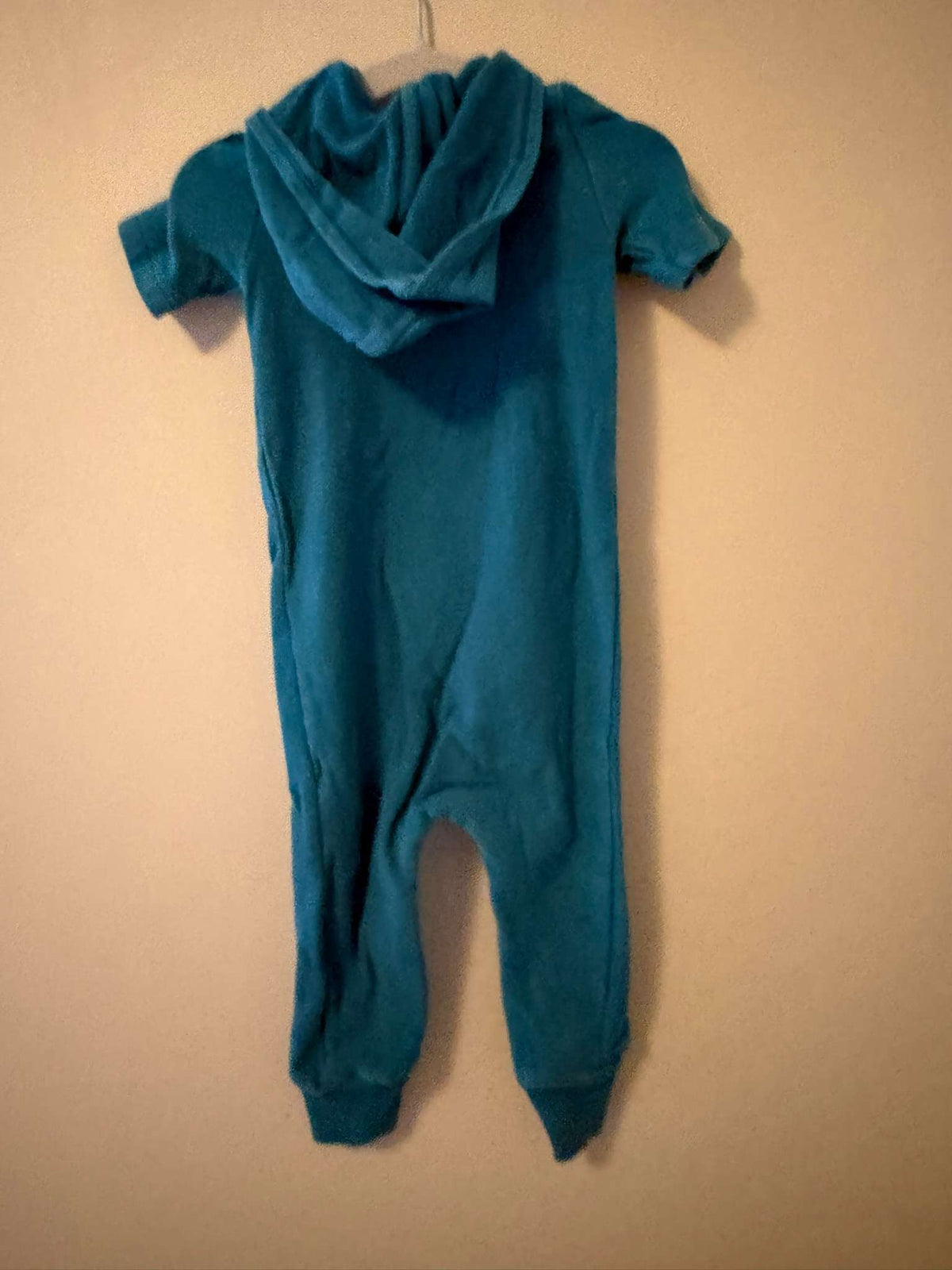 Rowe Hooded Short Sleeve Romper, 6-12 Months, Teal, Kids 12 Month (9-12M)