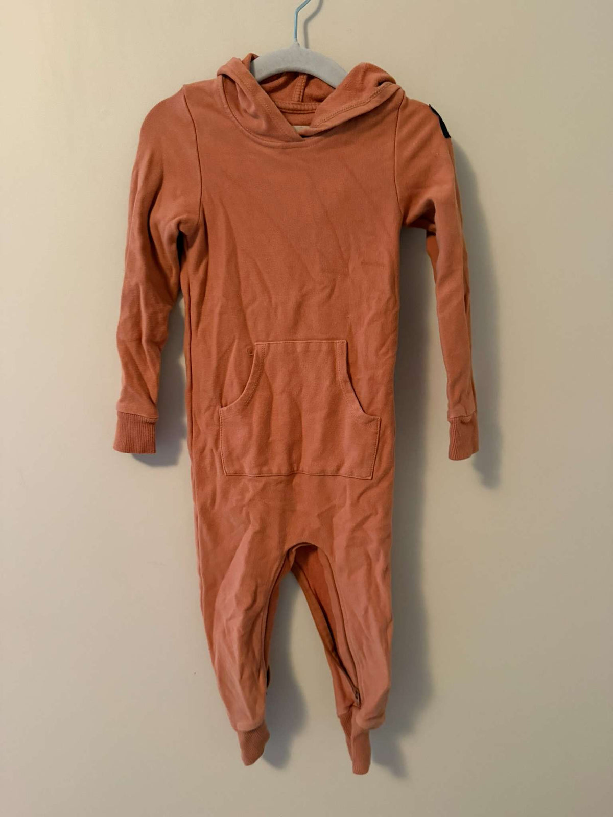 Rowe Hooded Long Sleeve Romper, 12-18 Months, Terracotta, Kids 18 Month (12-18M)