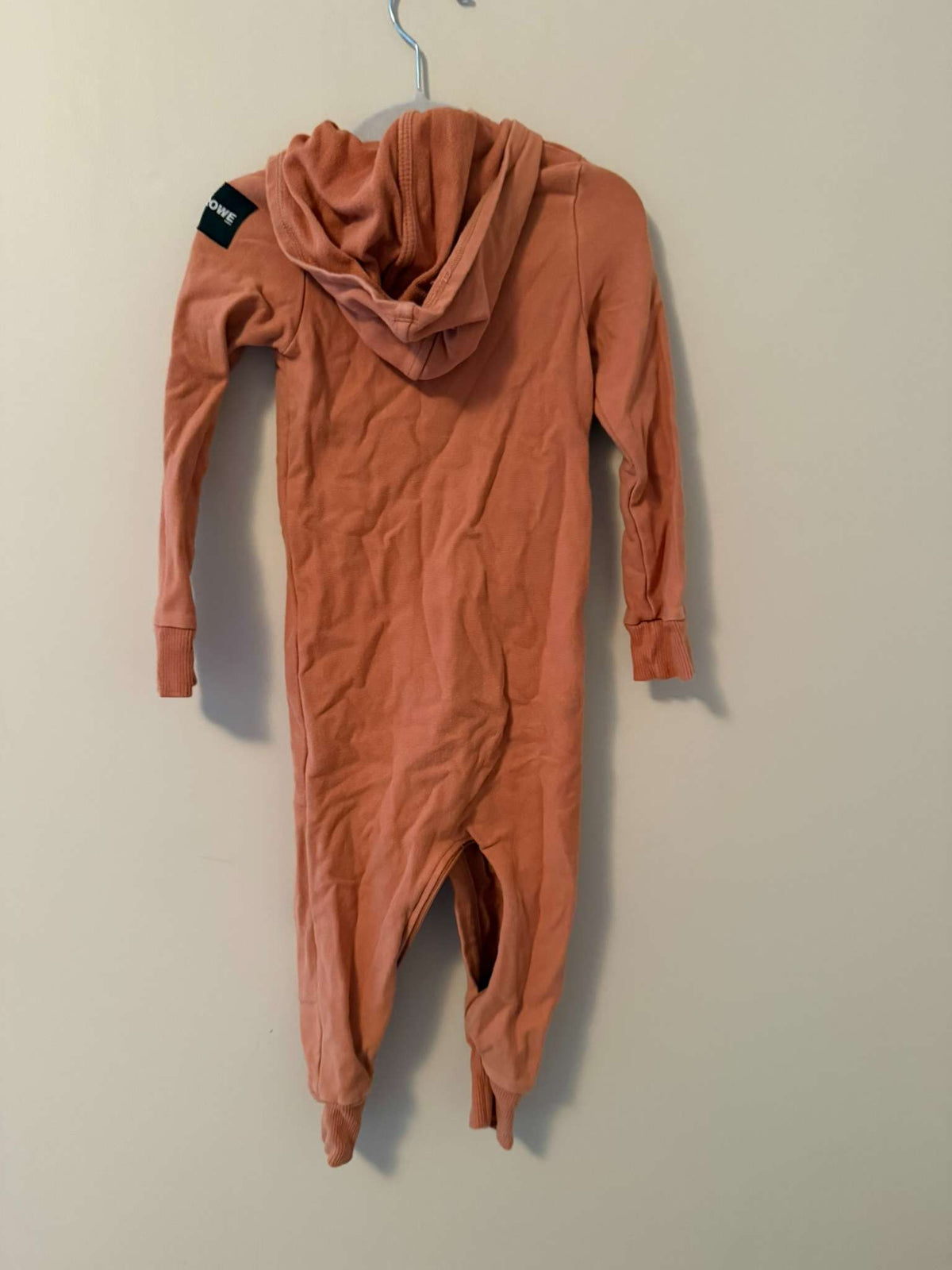 Rowe Hooded Long Sleeve Romper, 12-18 Months, Terracotta, Kids 18 Month (12-18M)