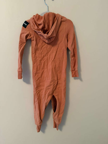 Rowe Hooded Long Sleeve Romper, 12-18 Months, Terracotta, Kids 18 Month (12-18M)