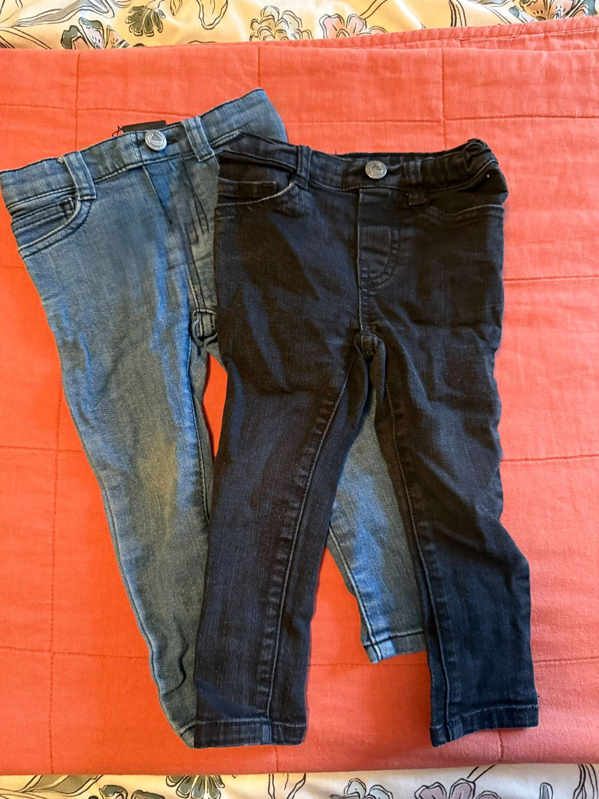 Whistle & Flute Toddler Jeans Bundle, 2 Pairs, 12-18 Months, Kids 18 Month (12-18M)