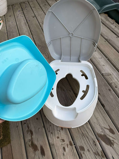 Summer Infant 3-in-1 Potty Training Toilet, White and Blue