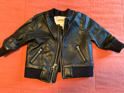 Joe Fresh Faux Leather Moto Jacket – Baby (3-6M), Kids 6 Month (3-6M)
