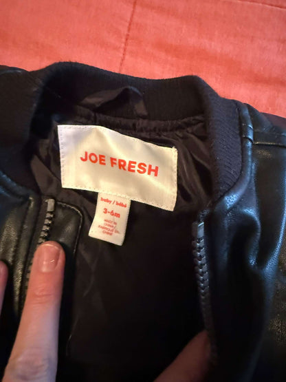 Joe Fresh Faux Leather Moto Jacket – Baby (3-6M), Kids 6 Month (3-6M)