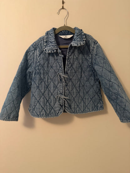 H&M denim quilted jacket, Kids 6/6X