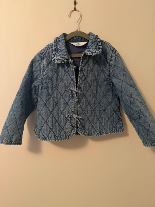 H&M denim quilted jacket, Kids 6/6X