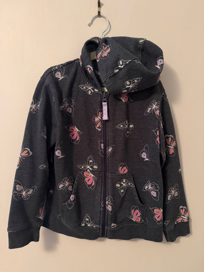 Cat & Jack butterfly zip hoodie, Kids 6/6X