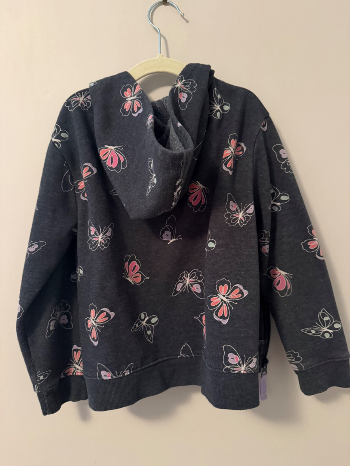 Cat & Jack butterfly zip hoodie, Kids 6/6X