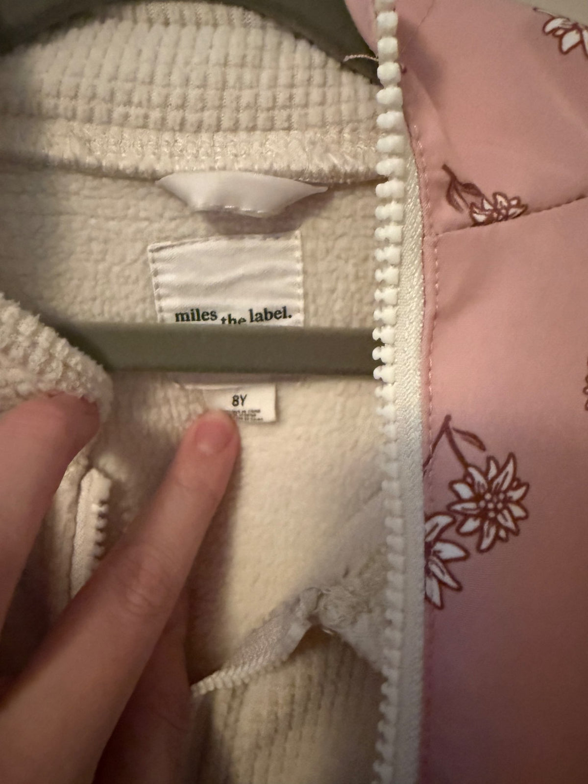 Miles the Label Daisy Print on Rose 3-in-1 Jacket, Kids 8