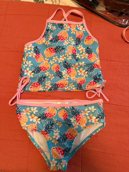 Two-piece tankini swimsuit, Kids 6/6X