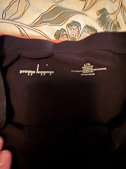 Preggo Black Maternity Leggings x2, Maternity L (12-14)