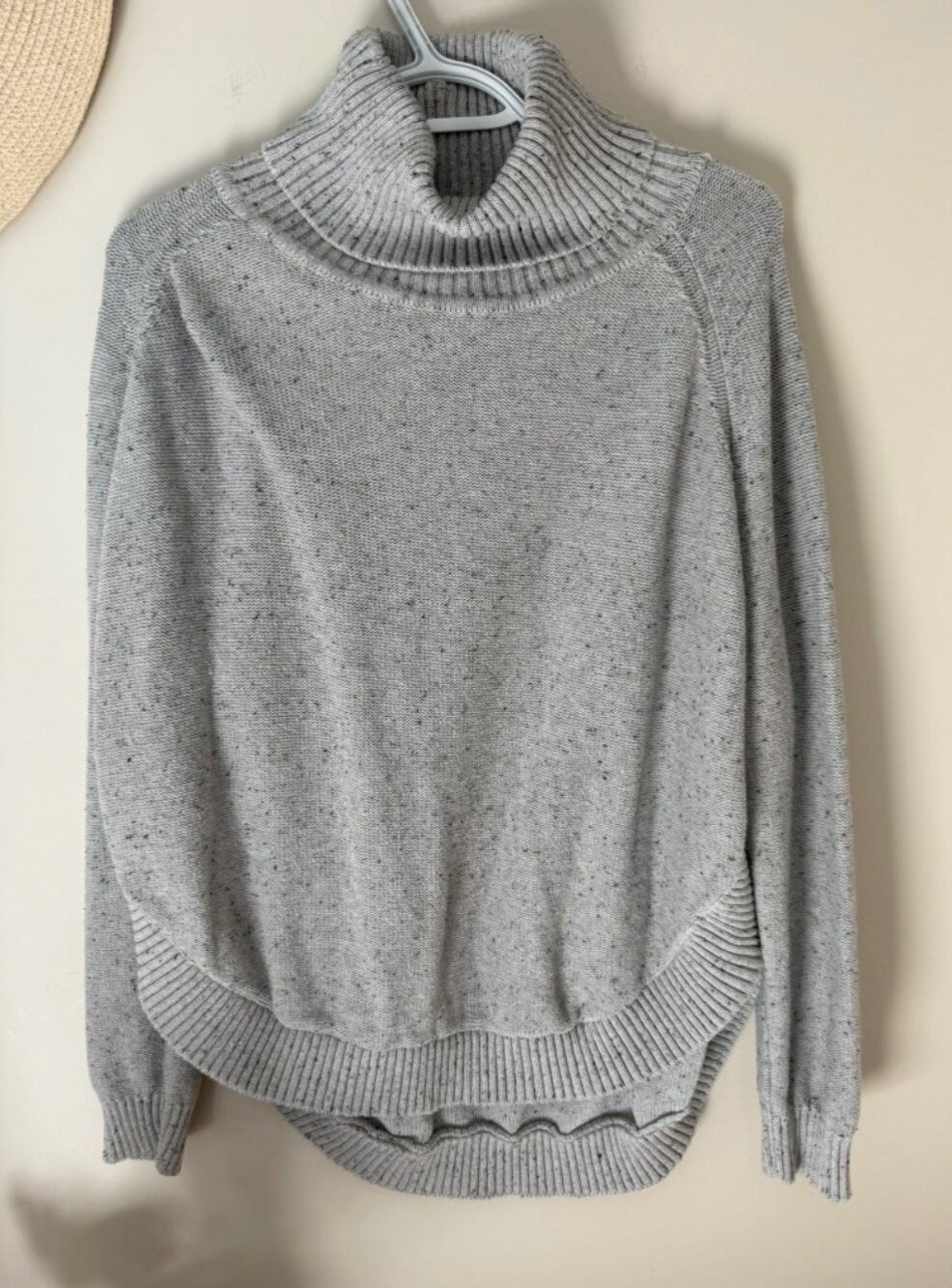 Seraphine Grey Speckled Turtleneck Sweater, Maternity M (8-10)