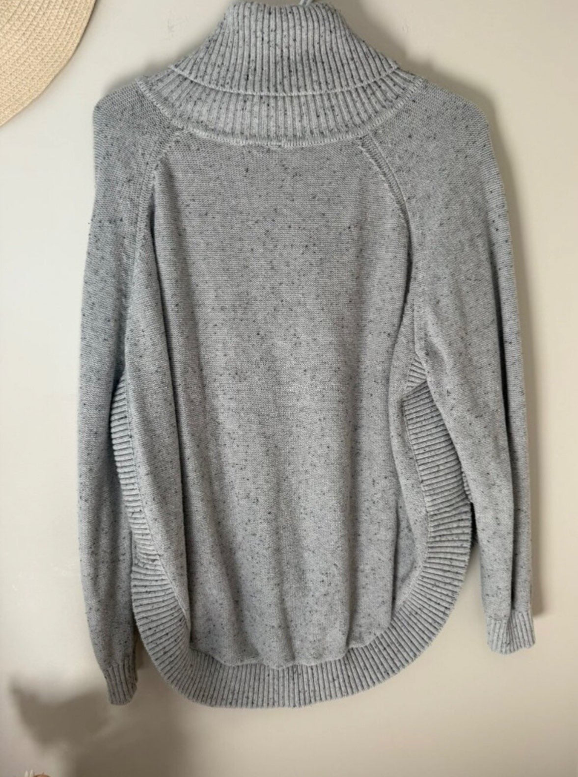 Seraphine Grey Speckled Turtleneck Sweater, Maternity M (8-10)