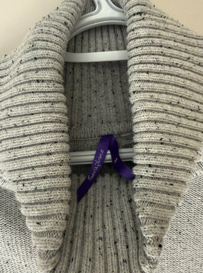 Seraphine Grey Speckled Turtleneck Sweater, Maternity M (8-10)
