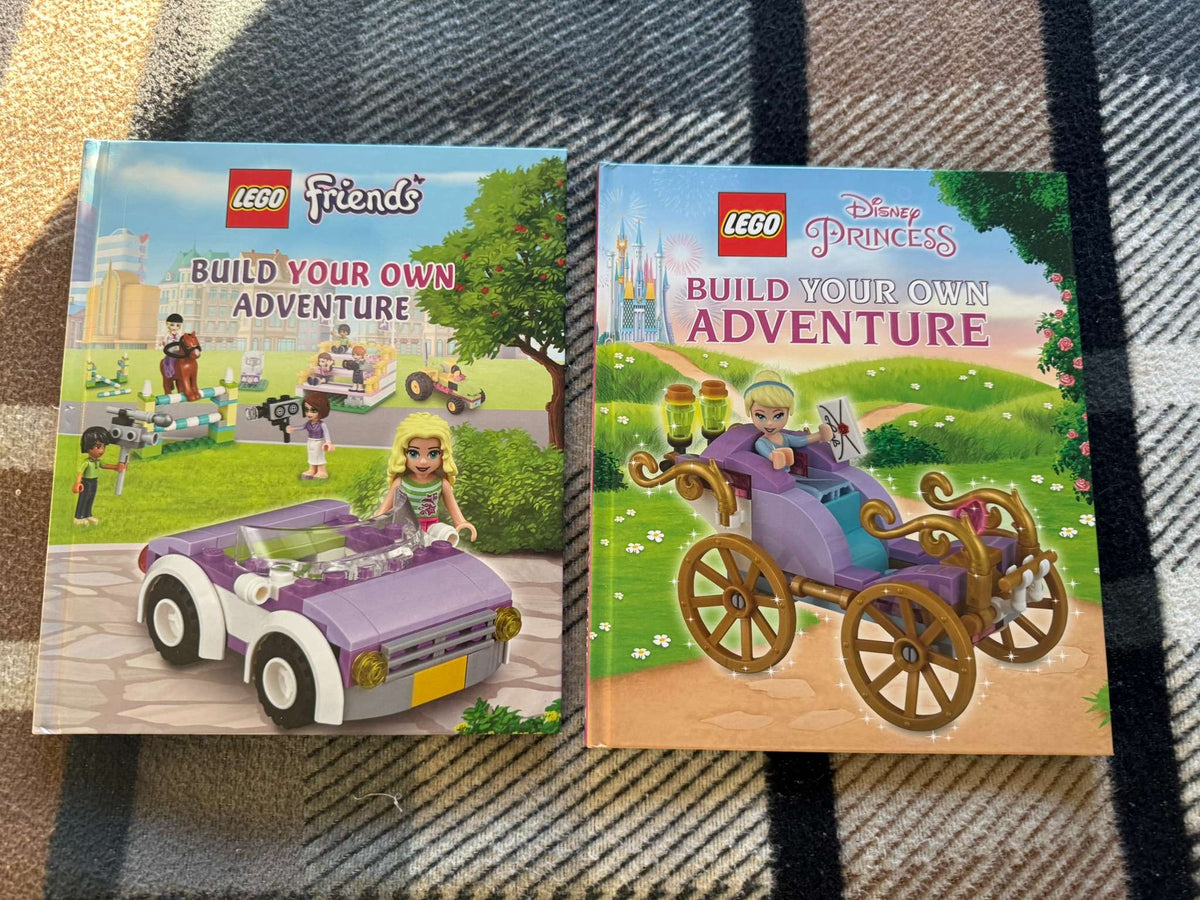LEGO “Build Your Own Adventure” Book Bundle – Friends + Disney Princess (Books only)