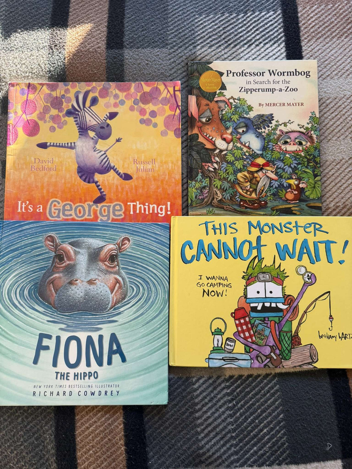 Funny Animal & Monster Picture Book Bundle of 4